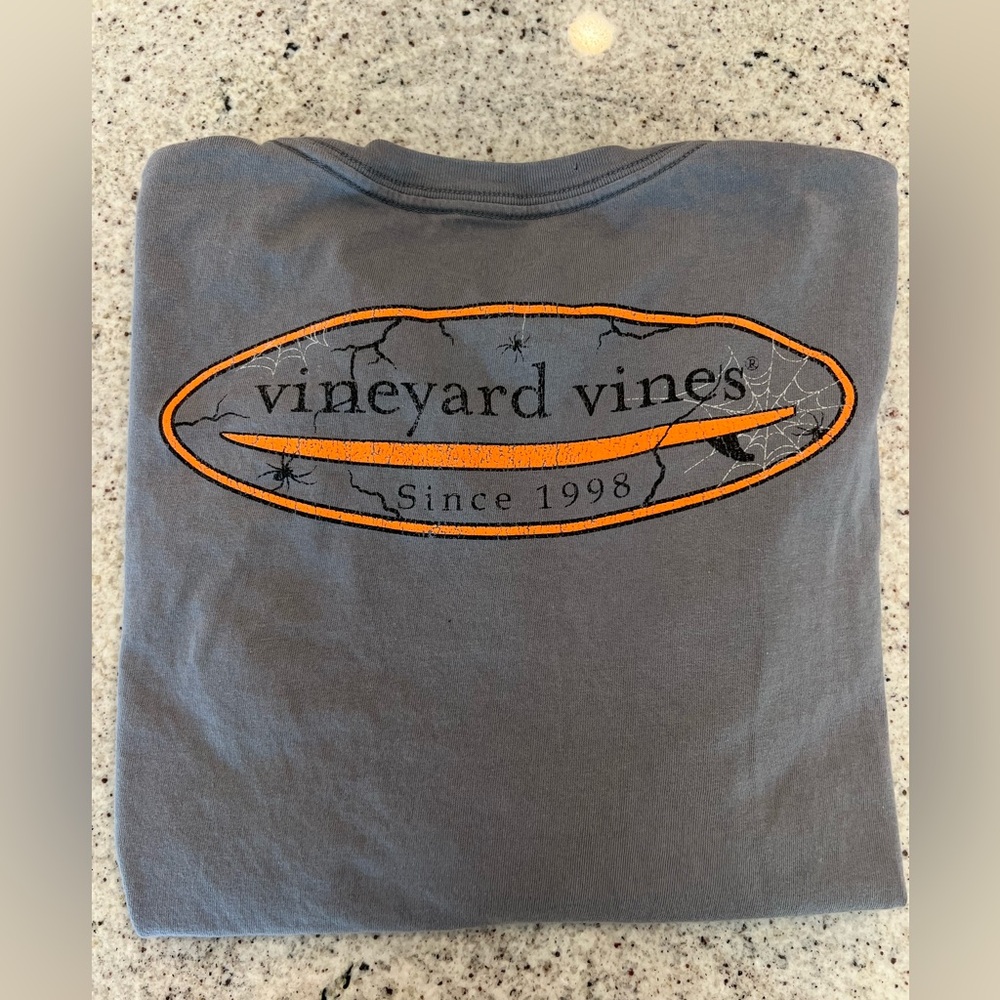 Vineyard Vines Shirt Spooky Halloween Shirt Size 12/14 - Picture 1 of 6